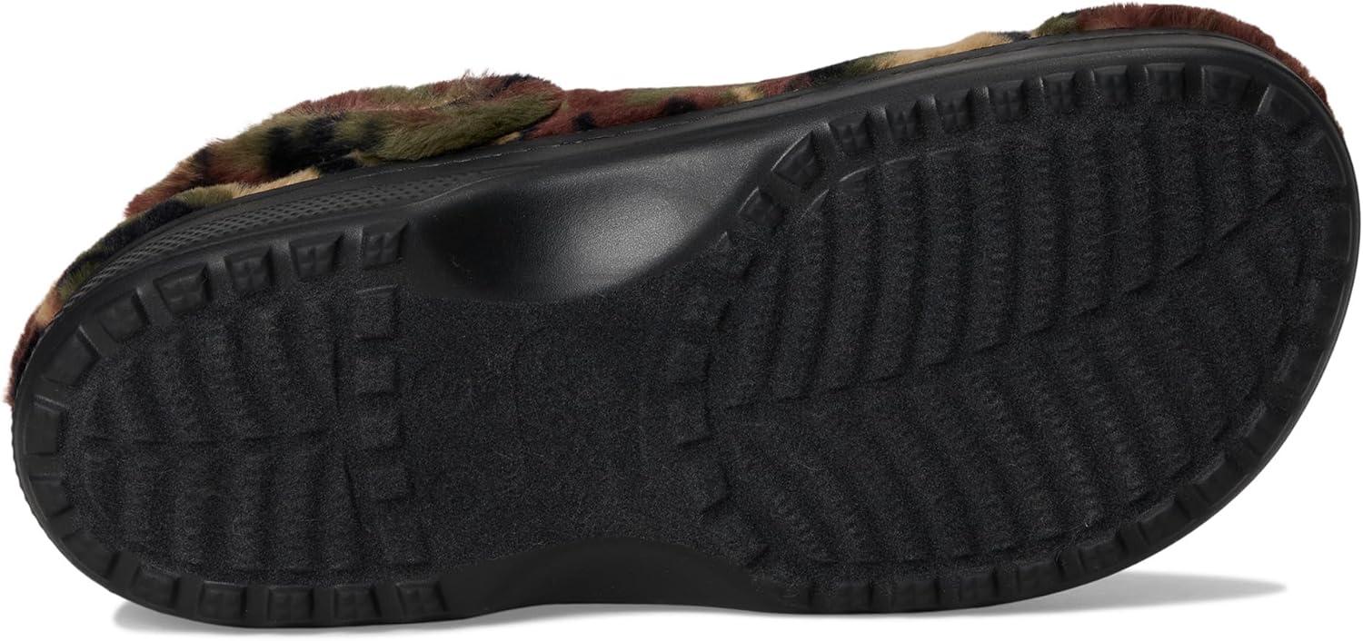 imageCrocs UnisexAdult Classic Unfurgettable Lined Clogs Fuzzy SlippersArmy GreenMulti