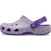 Crocs Kids’ Classic Glitter Clog(Neon Purple/Multi)