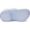 Crocs Women’s Bae Lined Clogs, Fuzzy Platform Slippers(Blue Haze)