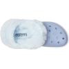 Crocs Women’s Bae Lined Clogs, Fuzzy Platform Slippers(Blue Haze)