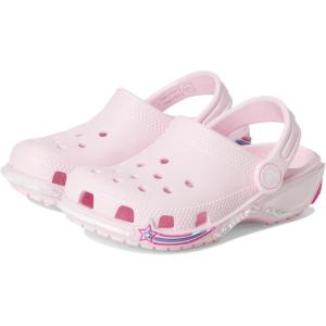 Crocs Kids’ Classic Marbled Tie-Dye Clog(Pink Milk 1)