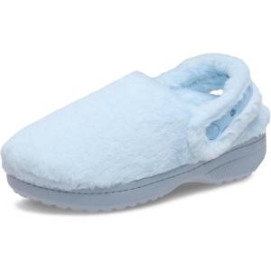 Crocs Unisex-Adult Classic Unfurgettable Lined Clogs, Fuzzy Slippers(Blue Frost)