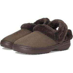 Crocs Unisex-Adult Classic Unfurgettable Lined Clogs, Fuzzy Slippers(Espresso Vegan Suede)