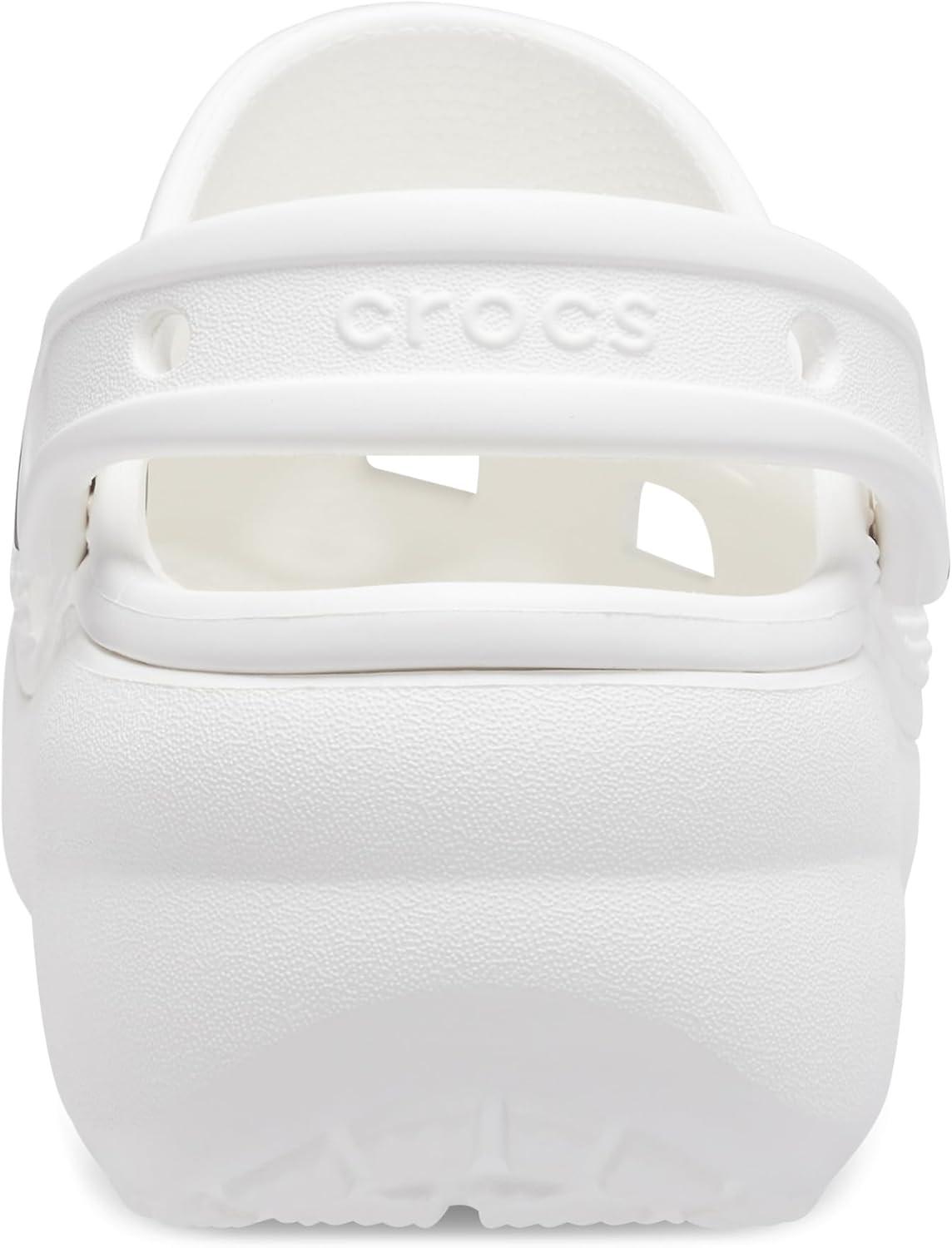 imageCrocs Womens Classic Platform ClogWhite