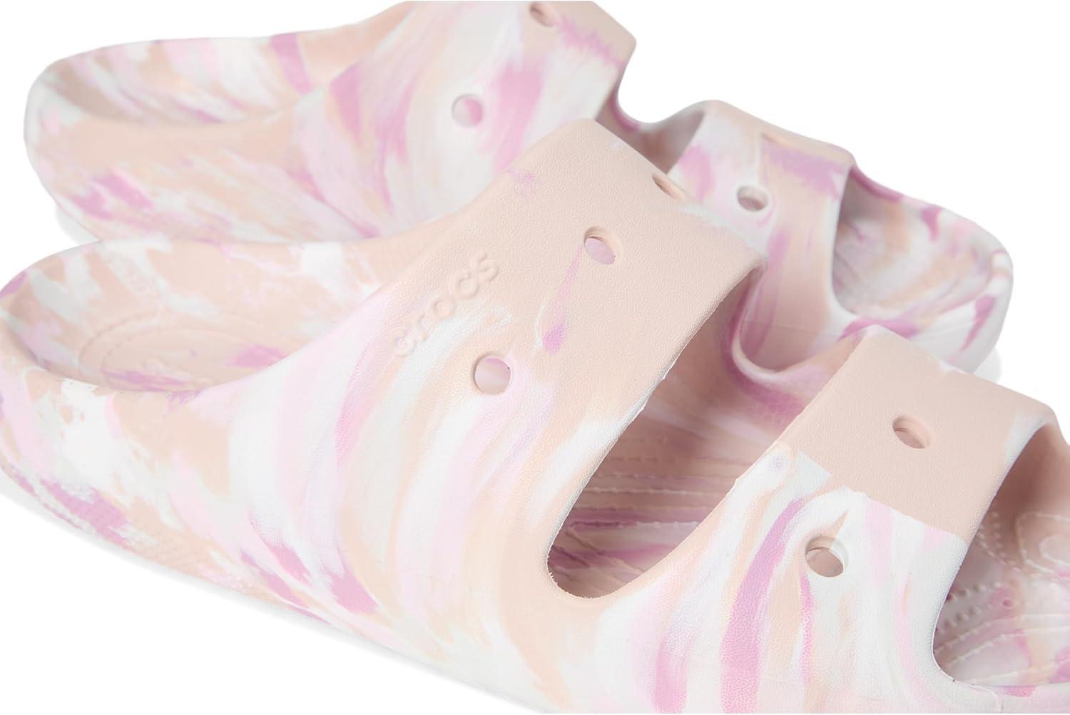 imageCrocs unisexadult Classic Marbled SandalsQuartzMulti