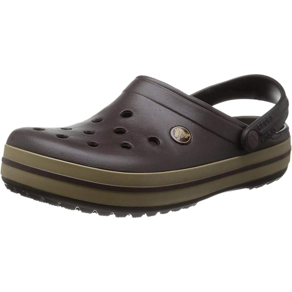 imageCrocs Unisex Adult Crocband ClogBrown Espresso Khaki