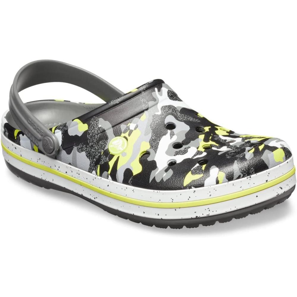 imageCrocs Unisex Adult Crocband ClogMulticolour Camo Graphite