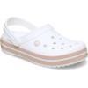 Crocs Unisex Adult Crocband Clog(White/Pink Caramel)