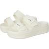 Crocs Women’s Brooklyn Buckle Low Wedges(White/Chalk)