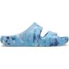 Crocs unisex-adult Classic Marbled Sandals(Blue Calcite/Multi)