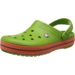 Crocs Unisex Adult Crocband Clog(Parrot Green Tangerine)