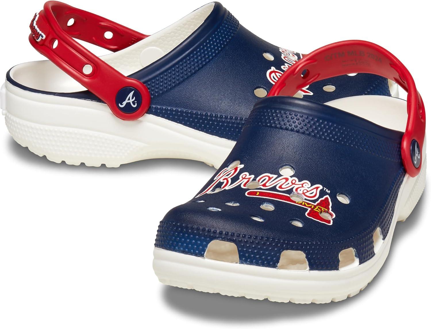 imageCrocs UnisexAdult MLB Classic ClogsAtlanta Braves