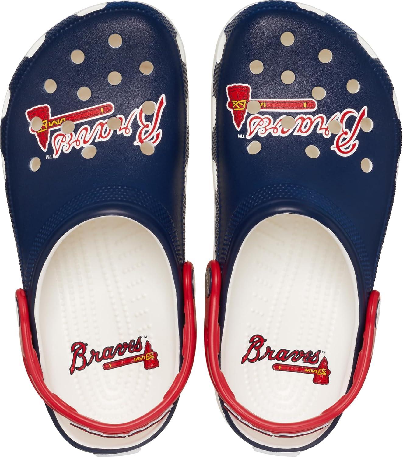 imageCrocs UnisexAdult MLB Classic ClogsAtlanta Braves
