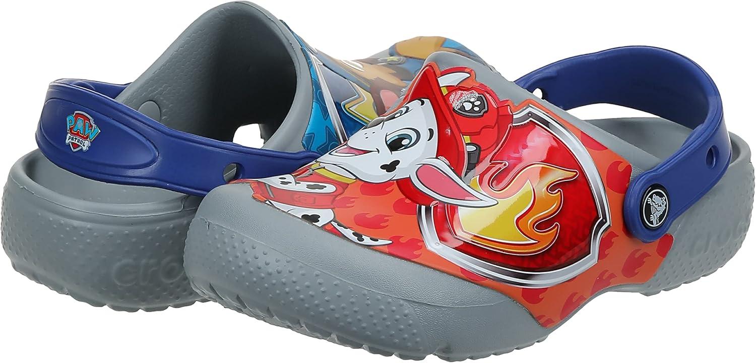 imageCrocs UnisexChild Paw Patrol Clogs Kid and Toddler ShoesLight GreyBlue