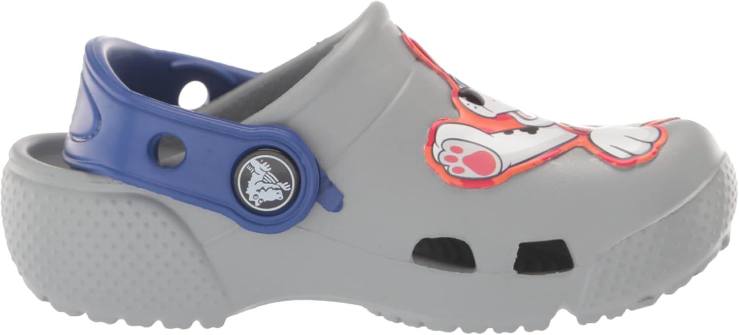 imageCrocs UnisexChild Paw Patrol Clogs Kid and Toddler ShoesLight GreyBlue