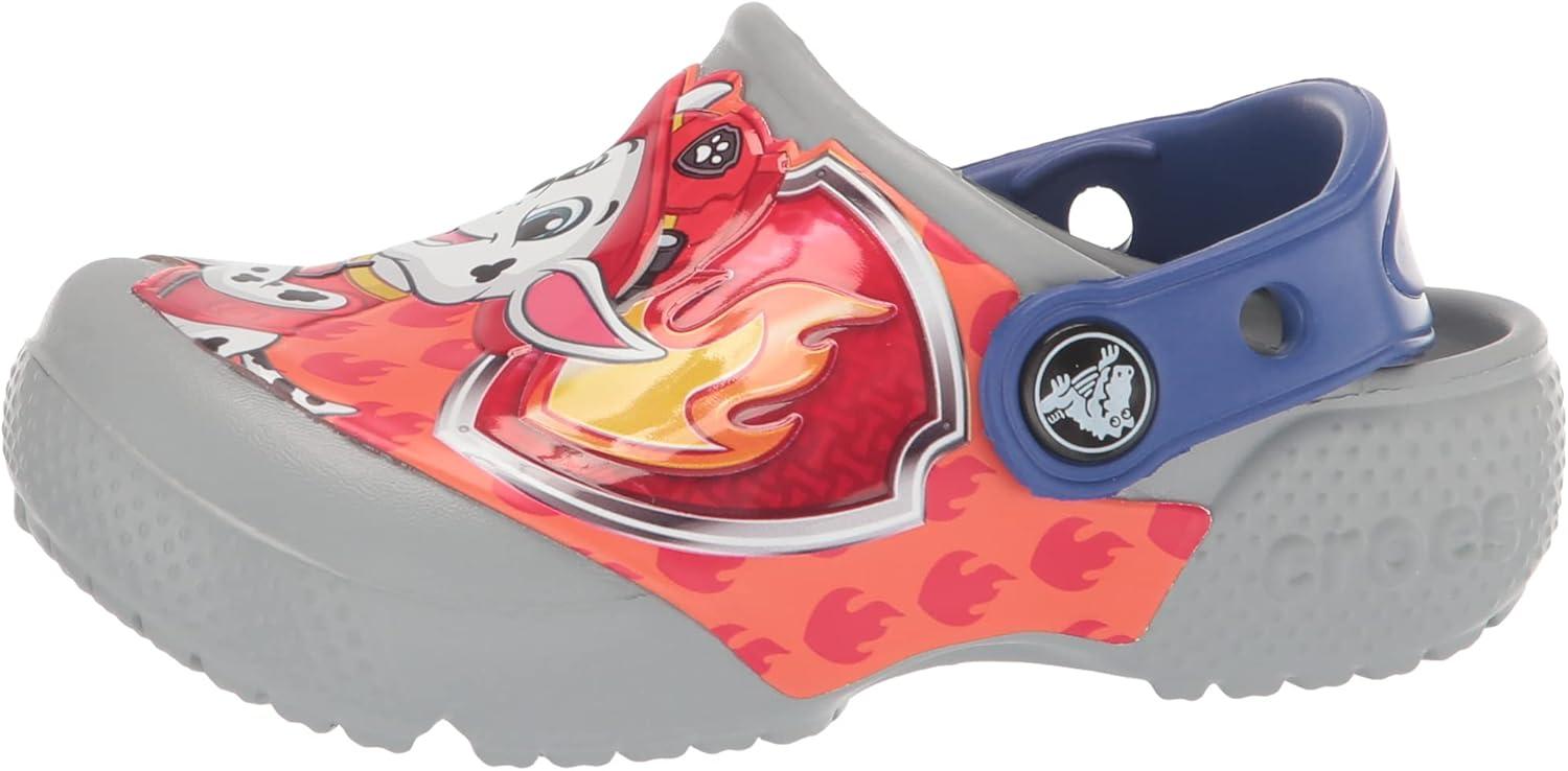 imageCrocs UnisexChild Paw Patrol Clogs Kid and Toddler ShoesLight GreyBlue