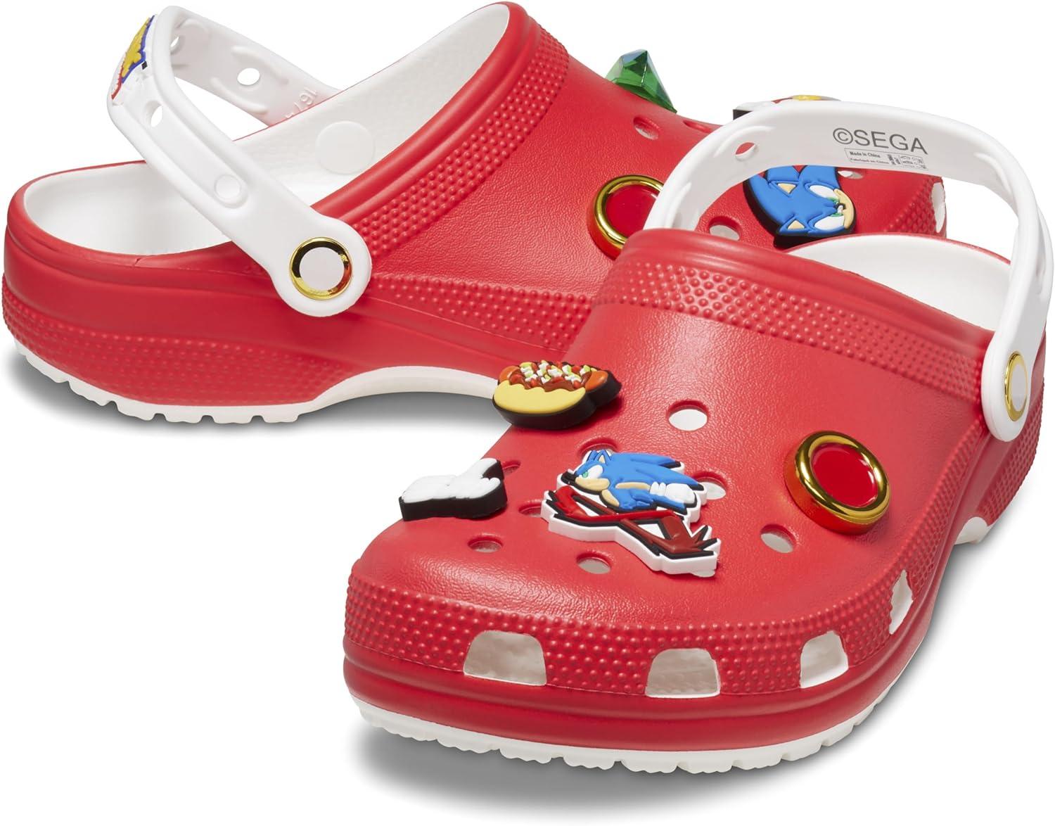 imageCrocs UnisexChild Sonic The Hedgehog Classic Clogs Kids and Toddler ShoesRed