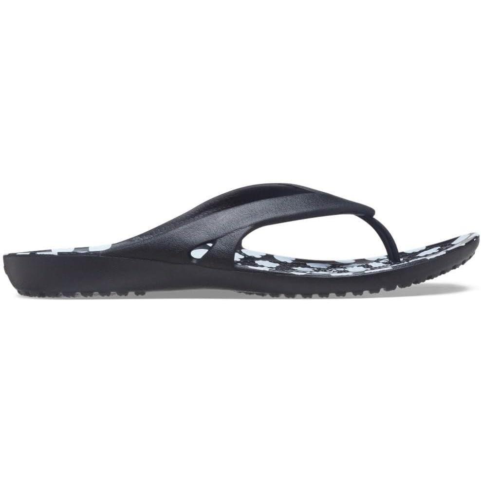 imageCrocs Womens Kadee II Flip FlopsBlackWhite