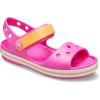 Crocs Kids’ Crocband Sandals(Electric Pink/Cantaloupe)