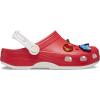 Crocs Unisex-Child Sonic The Hedgehog Classic Clogs, Kids and Toddler Shoes(Red)