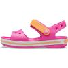 Crocs Kids’ Crocband Sandals(Electric Pink/Cantaloupe)