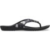 Crocs Women’s Kadee II Flip Flops(Black/Floral)