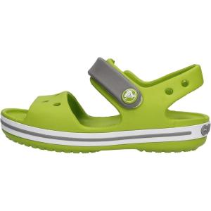 Crocs Kids’ Crocband Sandals(Volt Green/Smoke)