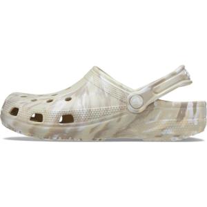 Crocs Unisex Adult Classic Marbled Tie-Dye Clogs(Bone/Multi)