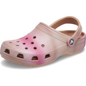 Crocs Unisex Adult Classic Marbled Tie-Dye Clogs(Cork/Multicolor Dip)