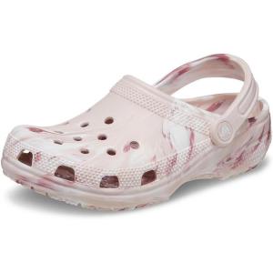 Crocs Unisex Adult Classic Marbled Tie-Dye Clogs(Quartz/Multi)