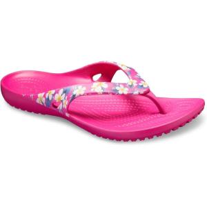 Crocs Women’s Kadee II Flip Flops(Multicolour Floral Candy Pink 92l)