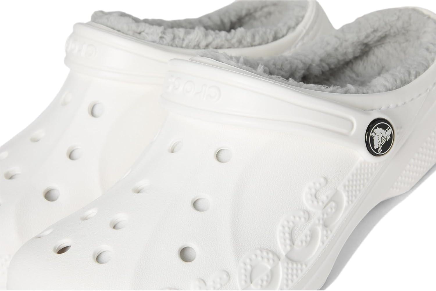 imageCrocs UnisexChild Via Lined Clogs Little KidWhite