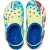 Crocs Kids’ Classic Lined Clogs(Sulphur/Multi Marbled Tie-dye)