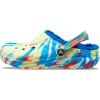 Crocs Kids’ Classic Lined Clogs(Sulphur/Multi Marbled Tie-dye)