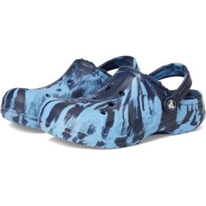 Crocs Unisex-Child Via Lined Clogs (Little Kid)(Navy/Multi)