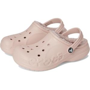 Crocs Unisex-Child Via Lined Clogs (Little Kid)(Pink Rose)