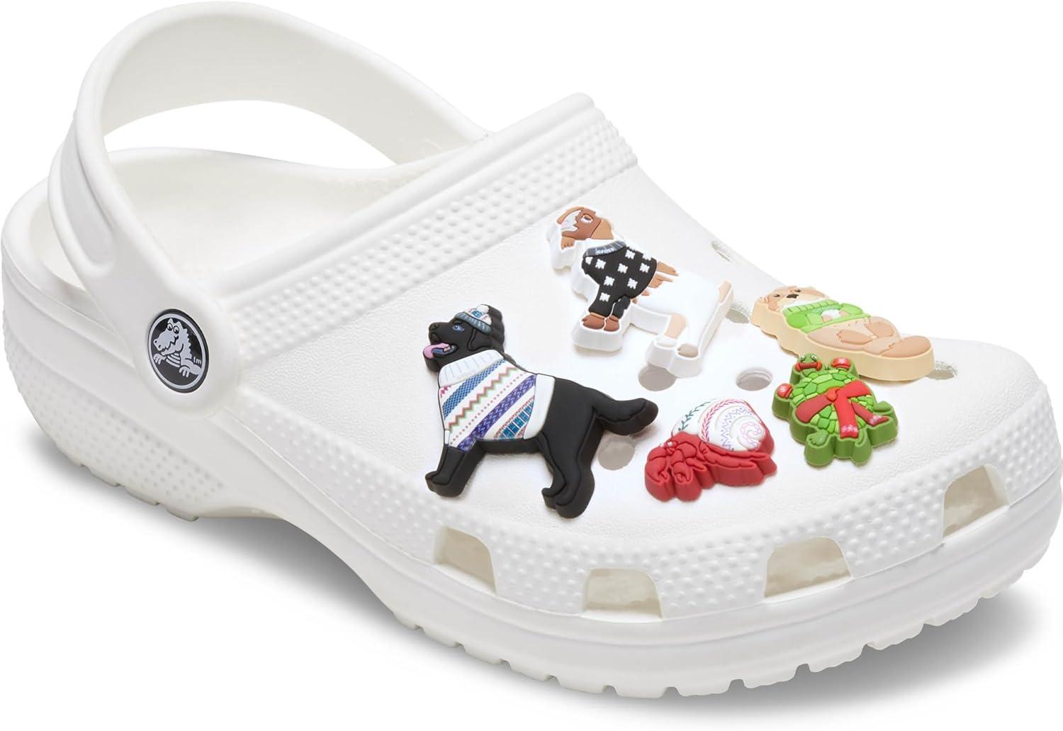 imageCrocs Jibbitz Seasonal ampamp Christmas Holiday Shoe Charm PacksFestive Dressed Animals 5Pack