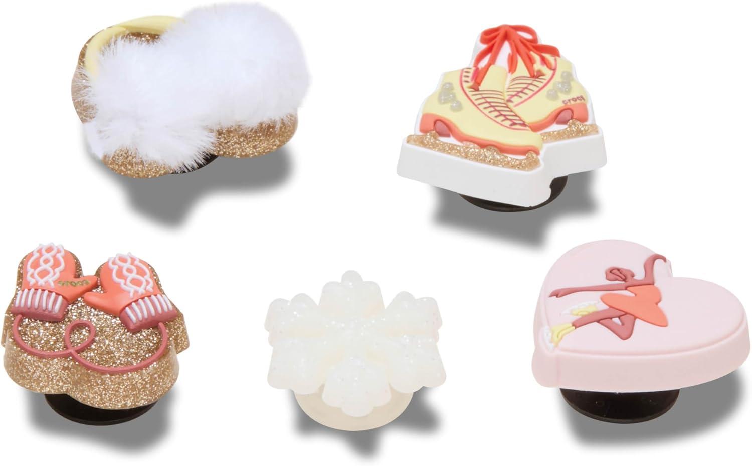 imageCrocs Jibbitz Seasonal ampamp Christmas Holiday Shoe Charm PacksFigure Skating 5Pack