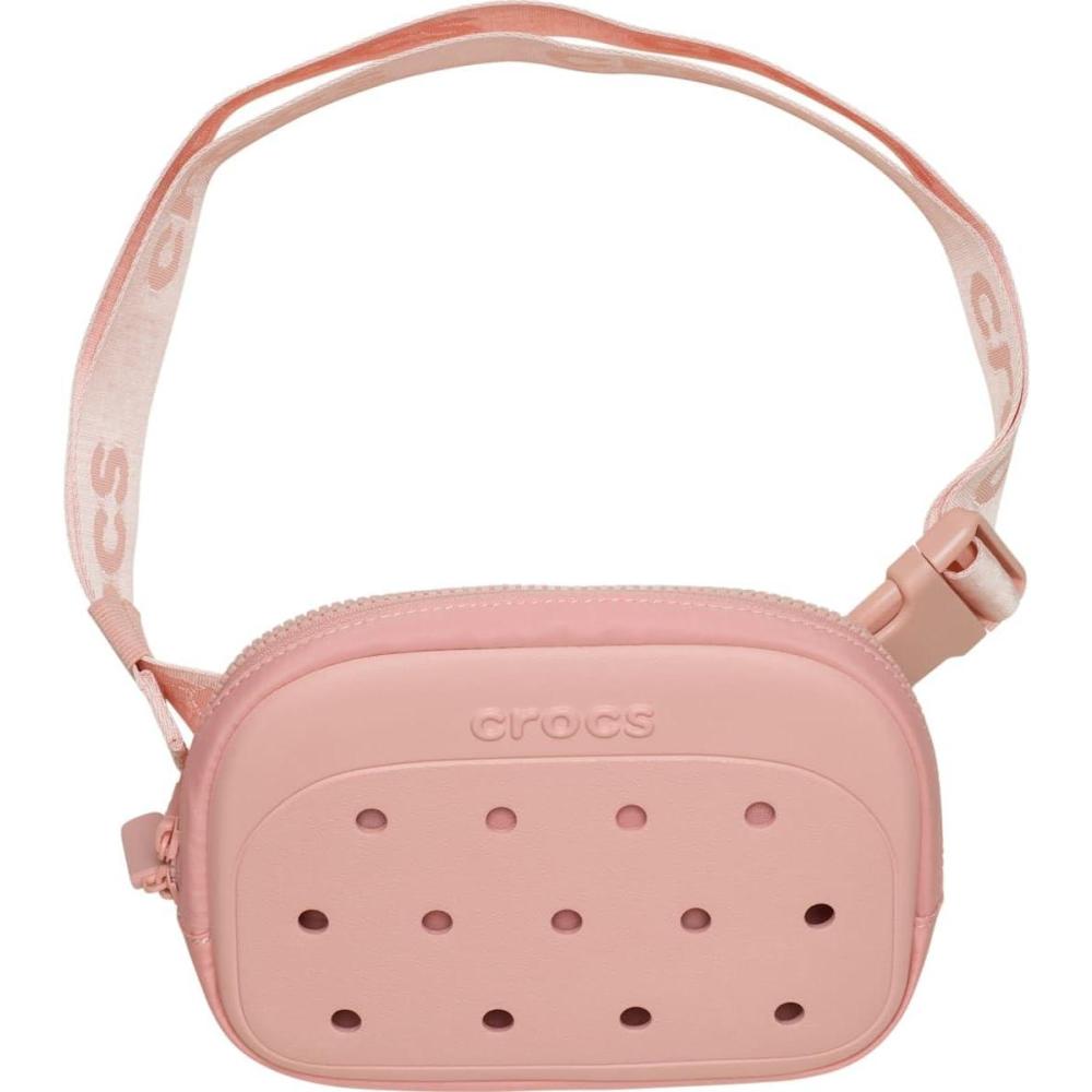 imageCrocs Classic Belt Waist Bag Customizable Fanny Pack Personalize with Jibbitz Charms Pink Milk One SizePowder Pink
