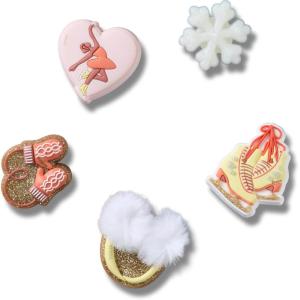 Crocs Jibbitz Seasonal & Christmas Holiday Shoe Charm Packs(Figure Skating 5-Pack)