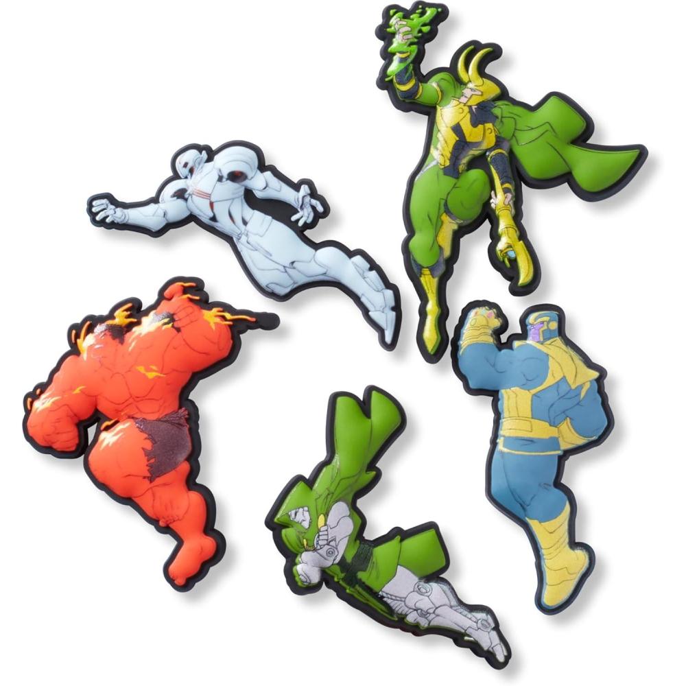 imageCrocs unisexadult Jibbitz Shoe Charms Halloween Multi Pack Horror CharmsAvengers Villains