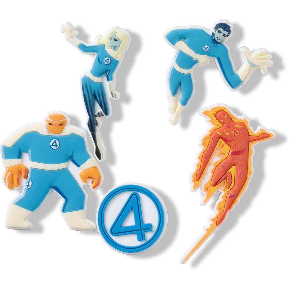 imageCrocs unisexadult Jibbitz Shoe Charms Halloween Multi Pack Horror CharmsFantastic 4