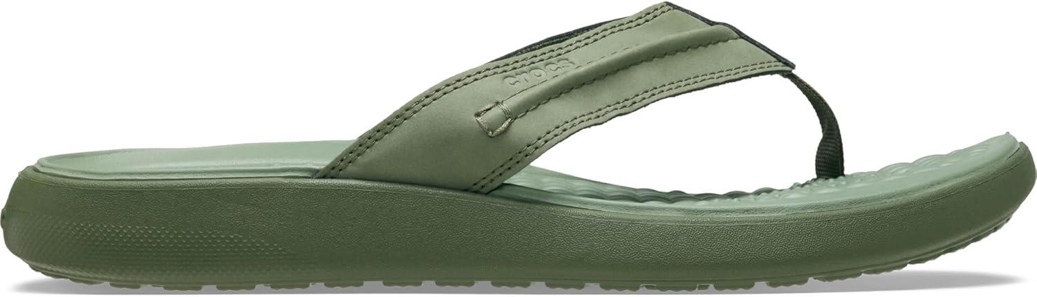 imageCrocs Mens Yukon Vista II Flip FlopsArmy Green