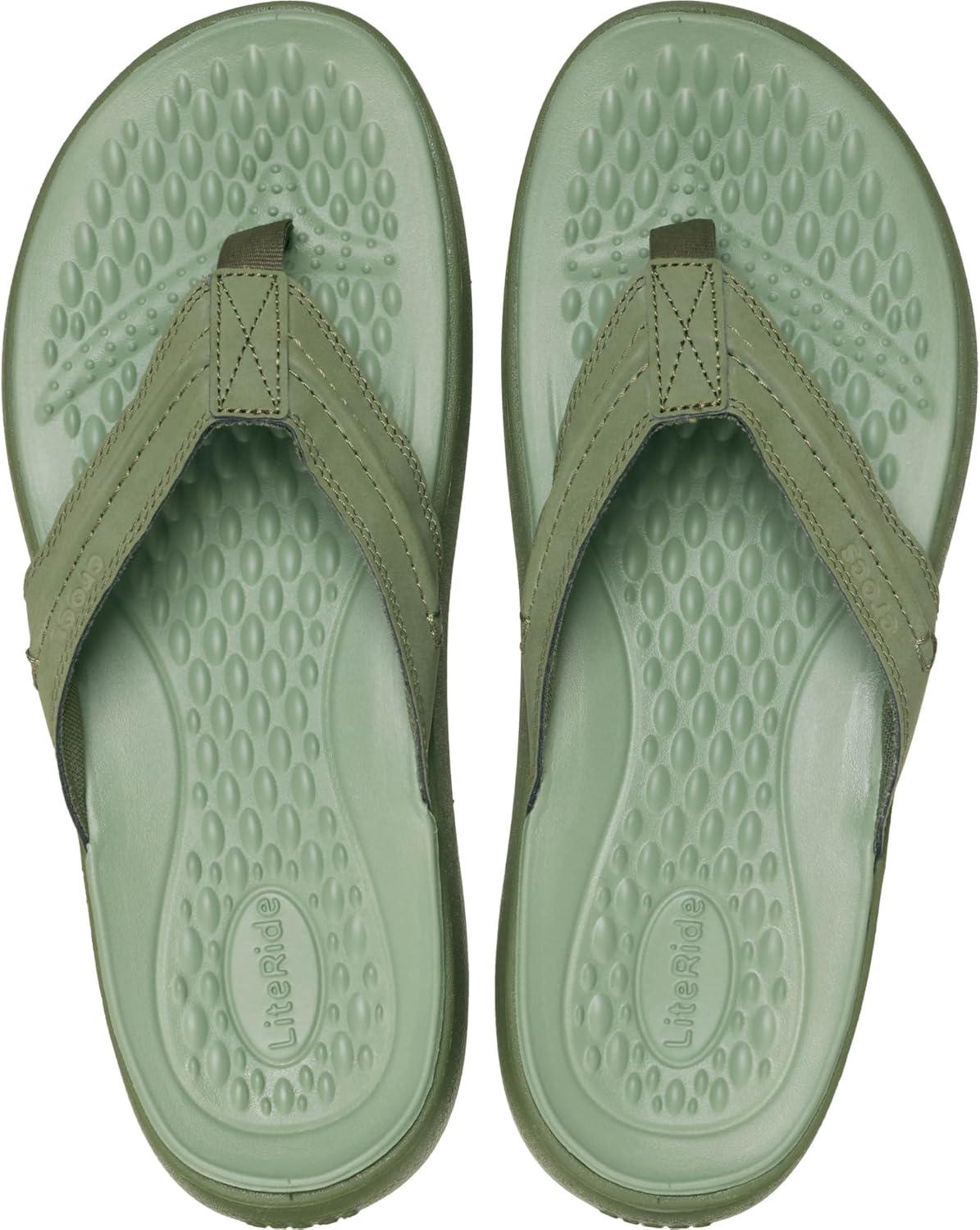 imageCrocs Mens Yukon Vista II Flip FlopsArmy Green