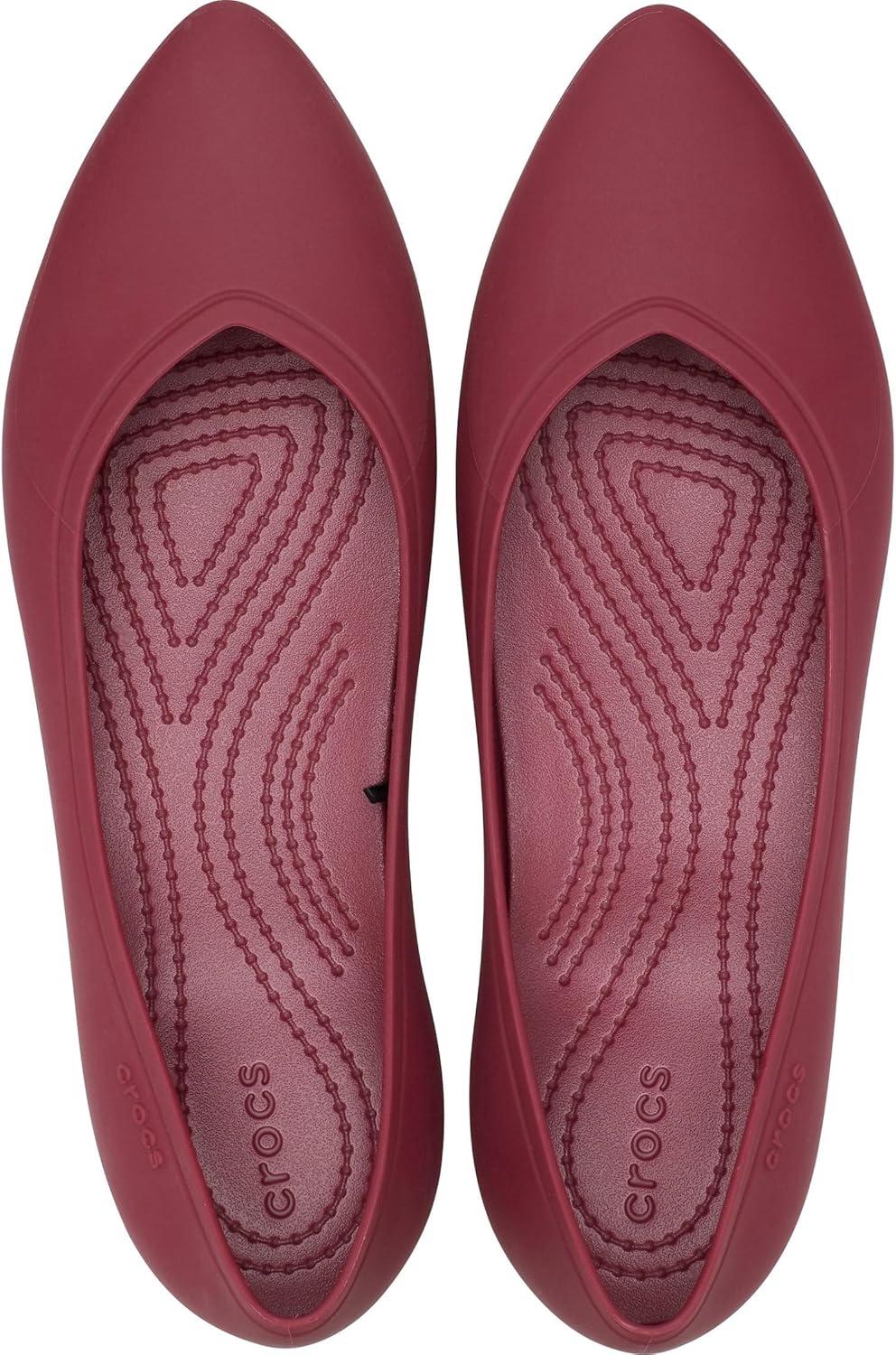 imageCrocs Womens Brooklyn Pointed FlatBeetroot