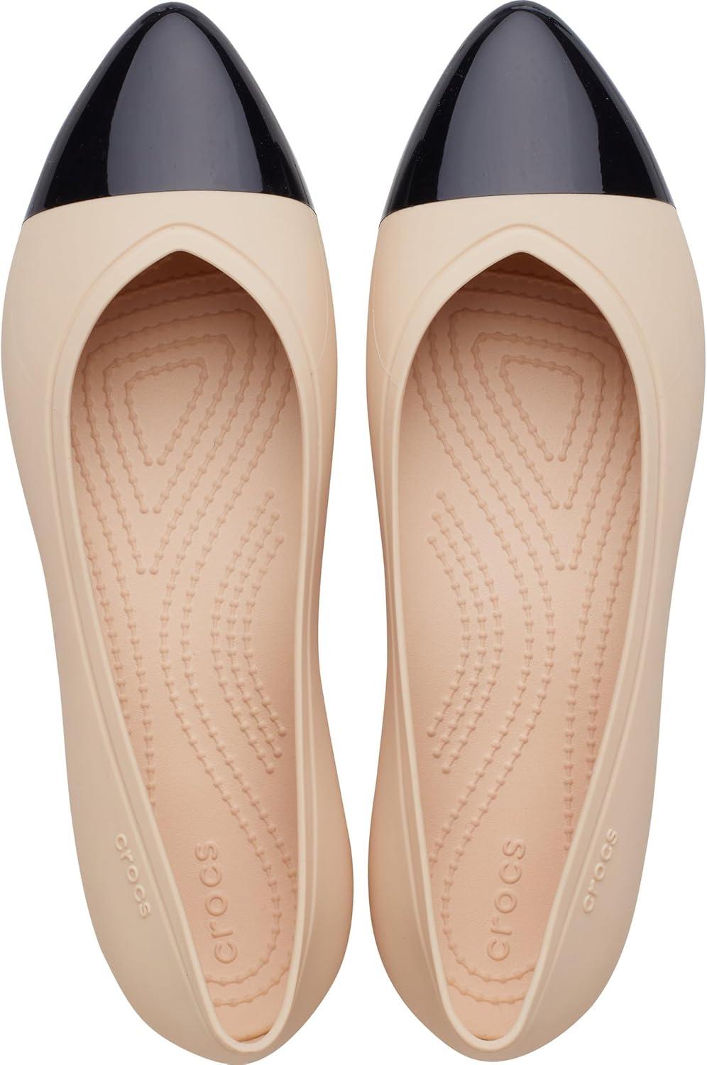 imageCrocs Womens Brooklyn Pointed FlatShitake Dipped