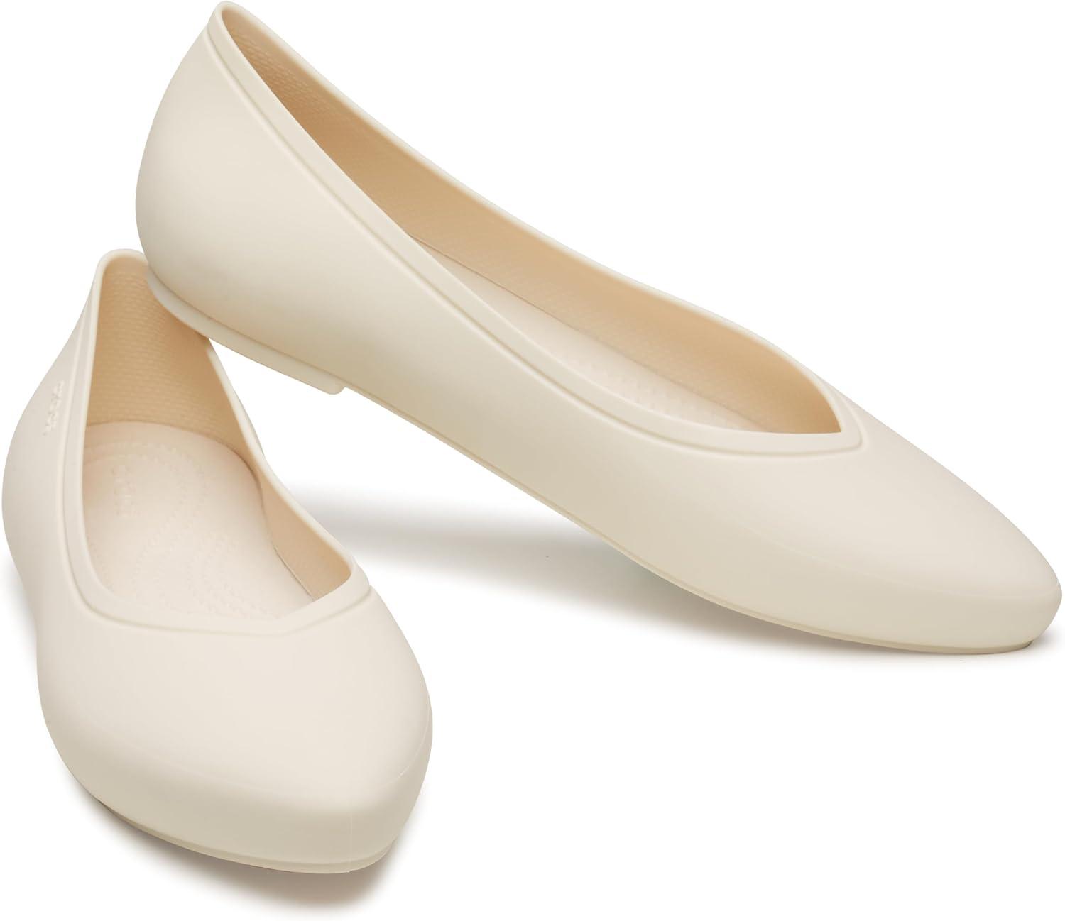 imageCrocs Womens Brooklyn Pointed FlatStucco