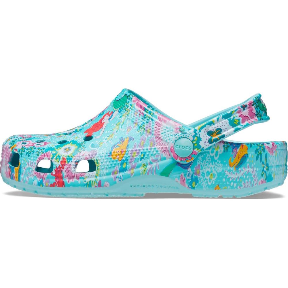 imageCrocs UnisexAdult Classic Disney X Vera Bradley Little Mermaid ClogPure Water
