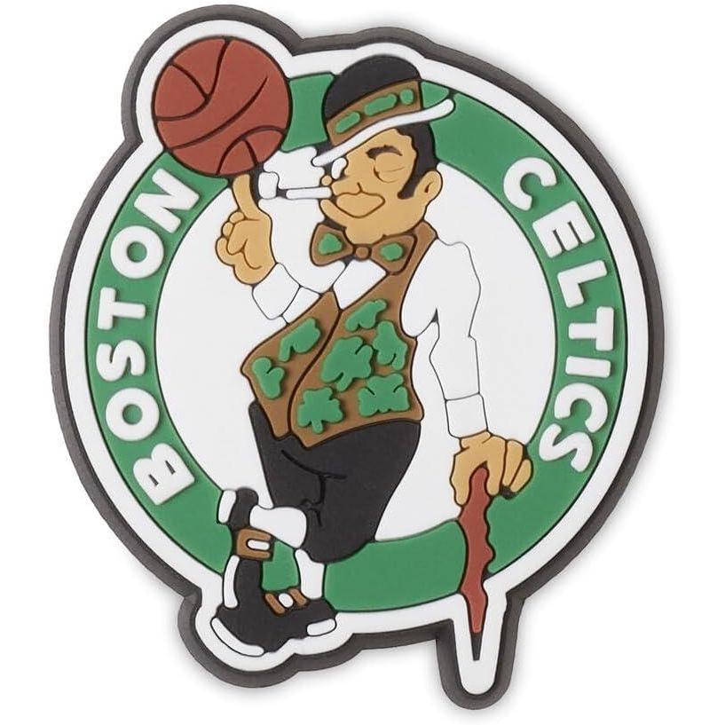 imageCrocs UnisexAdult Jibbitz Shoe Charms NBA Basketball Team Shoe Charm Singles Sports Charms for Boys and GirlsBoston Celtics