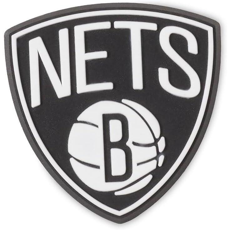 imageCrocs UnisexAdult Jibbitz Shoe Charms NBA Basketball Team Shoe Charm Singles Sports Charms for Boys and GirlsBrooklyn Nets